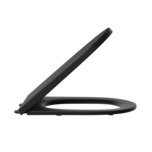 Loma Matt Black Quick Release Premium Soft Close Seat