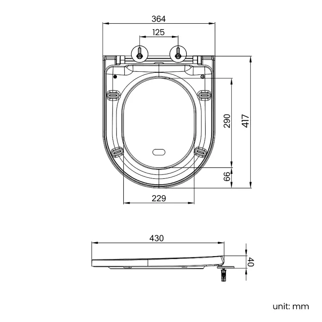 Loma Matt White Quick Release Premium Soft Close Seat