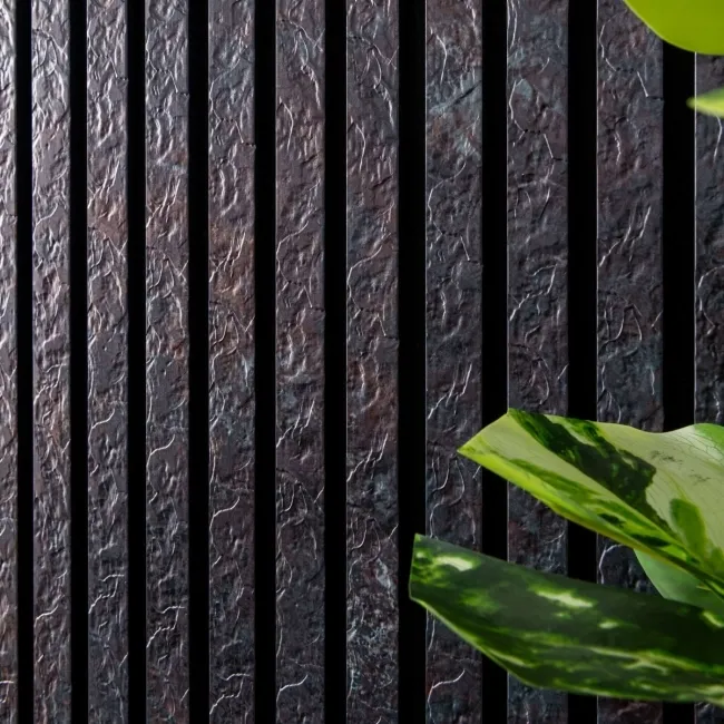 Trepanel Design® Dark Peacock Slate Effect Acoustic Wall Panels