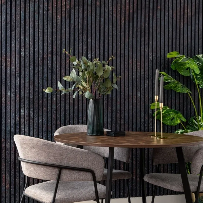Trepanel Design® Dark Peacock Slate Effect Acoustic Wall Panels