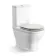 Kansas Traditional Rimless Close Coupled Toilet With Cotton White Wooden Seat
