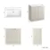 Crete Fluted Linen White Basin Vanity 800mm