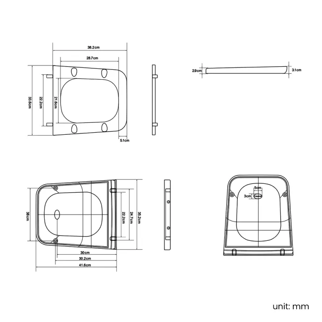 Kent Quick Release Premium Soft Close Seat