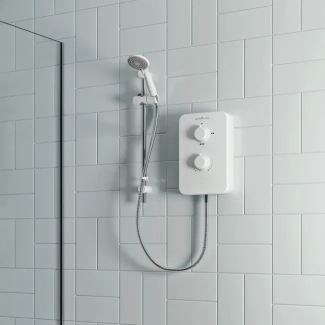 Gainsborough Slim Duo Electric Shower White 9.5kW