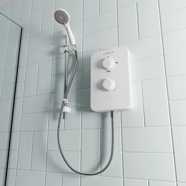 Gainsborough Slim Duo Electric Shower White 9.5kW