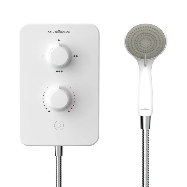 Gainsborough Slim Duo Electric Shower White 9.5kW