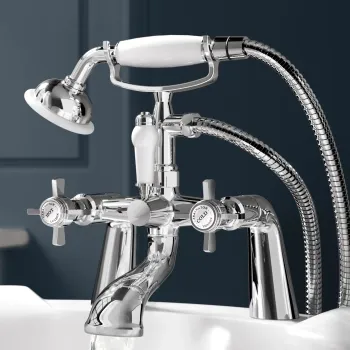 Nairn Traditional Chrome Bath Shower Mixer Tap