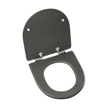 Kansas Traditional Graphite Grey Wooden Soft Close Seat