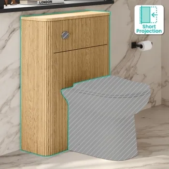 Sorrento Country Oak 600 Toilet Unit