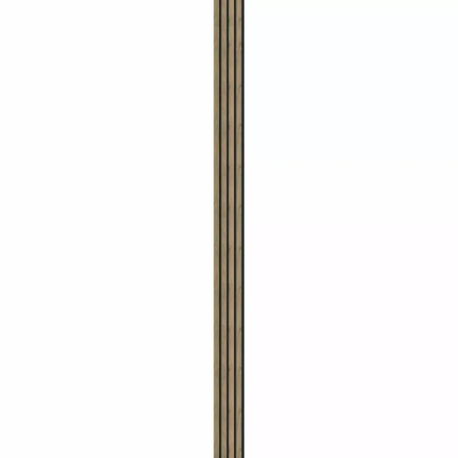 Trepanel Aqua 3D® Waterproof Smoked Oak Brown Wood Effect Slat Panels 3 Pack (Covers 1.39 SQM)