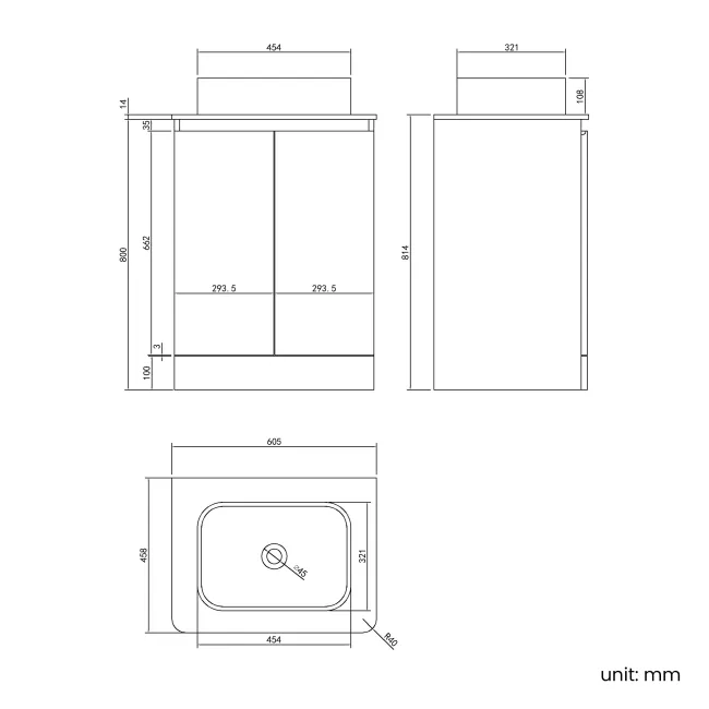 Corsica Gloss White Vanity with Marble Top & Marin Basin 600mm