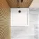 Doha Square Gloss White Anti-Slip Stone Shower Tray 760x760mm & Riser Kit