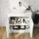 Trent Gloss White Vanity with Marble Top & Curved Counter Top Basin 800mm