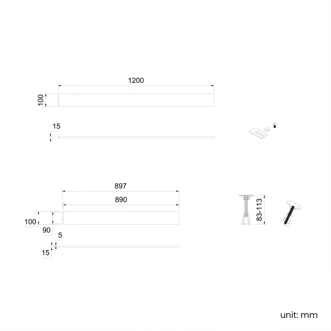 Doha Square Gloss White Anti-Slip Stone Shower Tray 760x760mm & Riser Kit