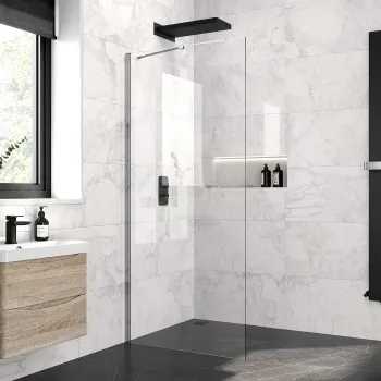 Copenhagen Easy Clean 8mm Wet Room Shower Glass Panel 1000mm