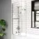 P Shaped 1600 Shower Bath with Front Panel & 6mm Easy Clean Screen with Rail - Left Handed