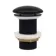 Matt Black Ceramic Dome Basin Waste - Unslotted
