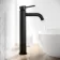 Selma Matt Black High Rise Basin Mixer Tap