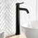 Selma Matt Black High Rise Basin Mixer Tap
