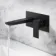 Ribble Matt Black Wall Mounted Basin Mixer Tap