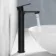 Avill Matt Black High Rise Basin Mixer Tap