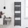 Santorini Anthracite Flat Panel Heated Towel Rail 1600x450mm