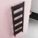 Valetta Matt Black Square Heated Towel Rail 1600x450mm