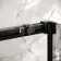 Lisbon Matt Black 8mm Soft-Closing Sliding Shower Door 1600mm