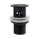 Matt Black Pop Up Basin Waste - Slotted