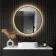 Delilah Black Framed Round Backlit LED Mirror With BLUETOOTH Speaker 800mm