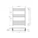 Valetta Electric Matt Black Square Heated Towel Rail 800x600mm