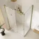 Prague Brushed Brass 8mm Sliding Shower Enclosure 1200x900mm
