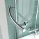 P Shaped 1500 Shower Bath with Front Panel & 4mm Screen with Rail - Left Handed