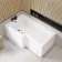 L Shaped 1500 Bath with Front Panel - Left Handed