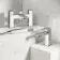 Mersey Chrome Basin & Shower Bath Mixer Tap Set