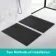 Berlin Rectangular Matt Black Slate Effect SMC Composite Shower Tray 1700x900mm