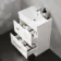 Avon Gloss White Basin Drawer Vanity 600mm