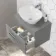 Avon Stone Grey Wall Hung Drawer Vanity with Oval Counter Top Basin 600mm