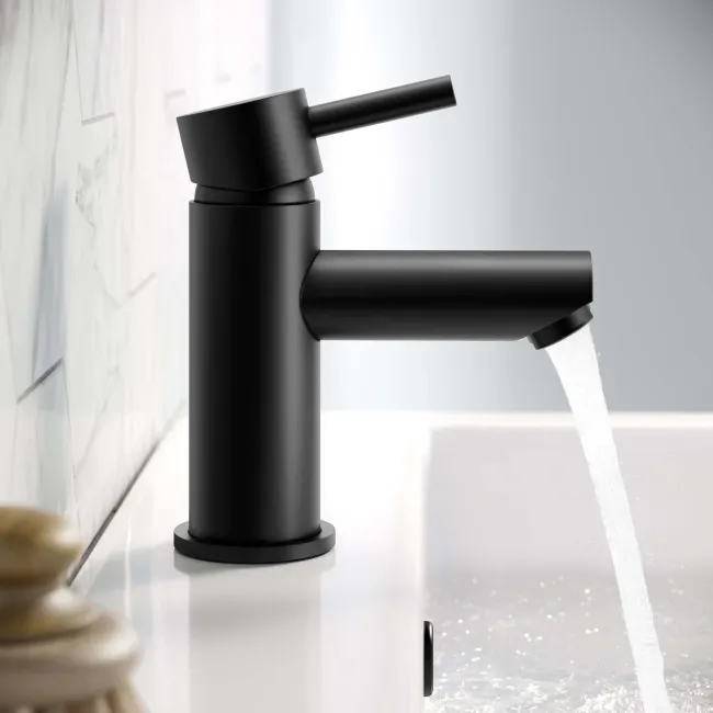 Wye Matt Black Basin Mixer Tap