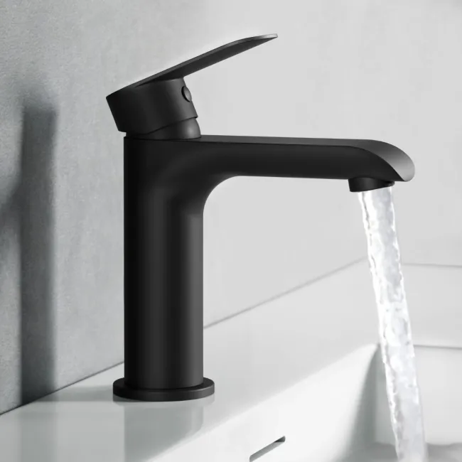 Tay Matt Black Basin Mixer Tap