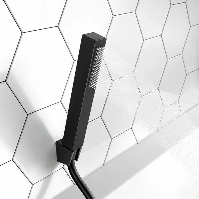 Brora Matt Black Bath Filler & Handheld Shower