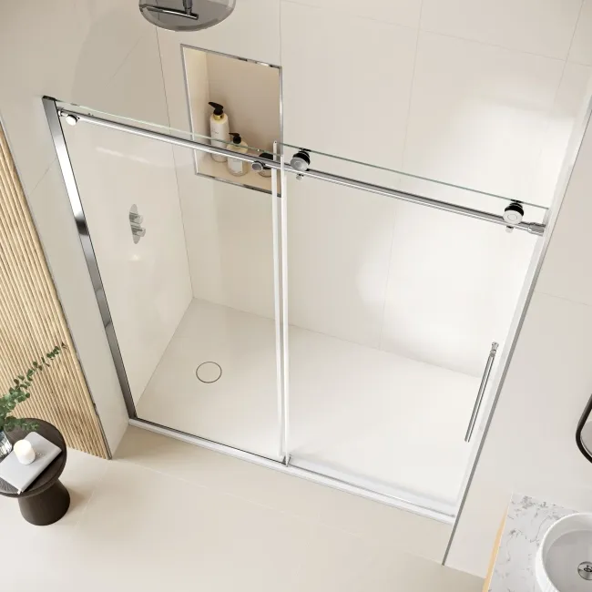 Prague 8mm Soft-Closing Sliding Shower Door 1600mm