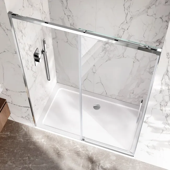 Lisbon 8mm Soft-Closing Sliding Shower Door 1400mm