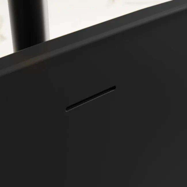 Ealing 1500mm Matt Black Freestanding Bath