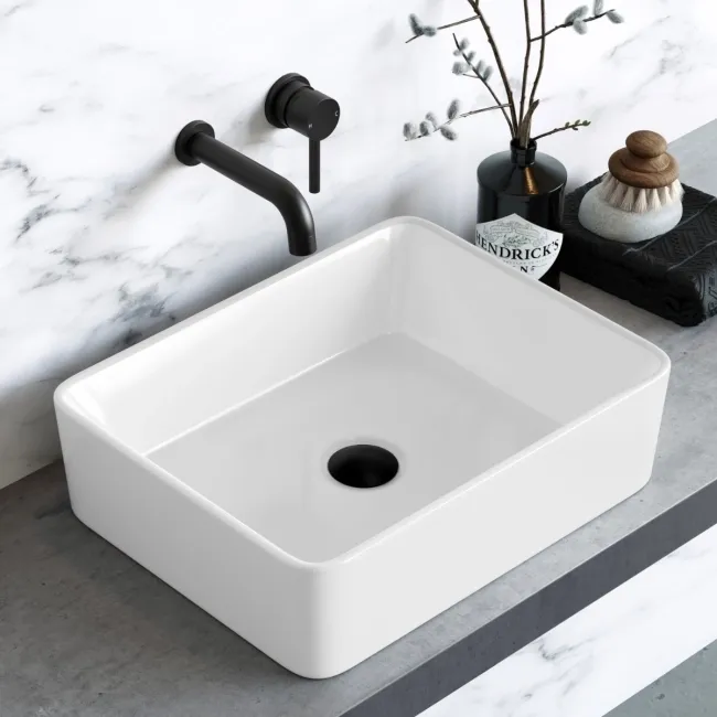 Troy Rectangular Counter Top Basin 480mm