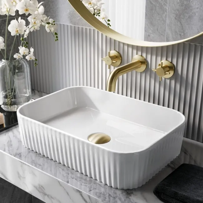 Reno Fluted Counter Top Basin 454mm