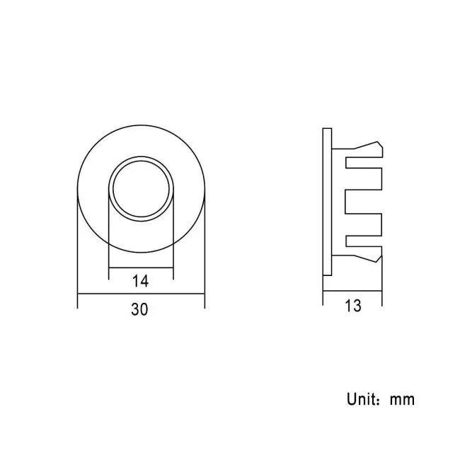 Matt Black Basin Overflow Ring