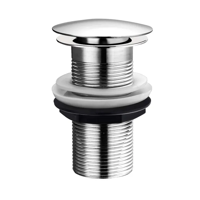Chrome Dome Top Pop Up Basin Waste - Unslotted