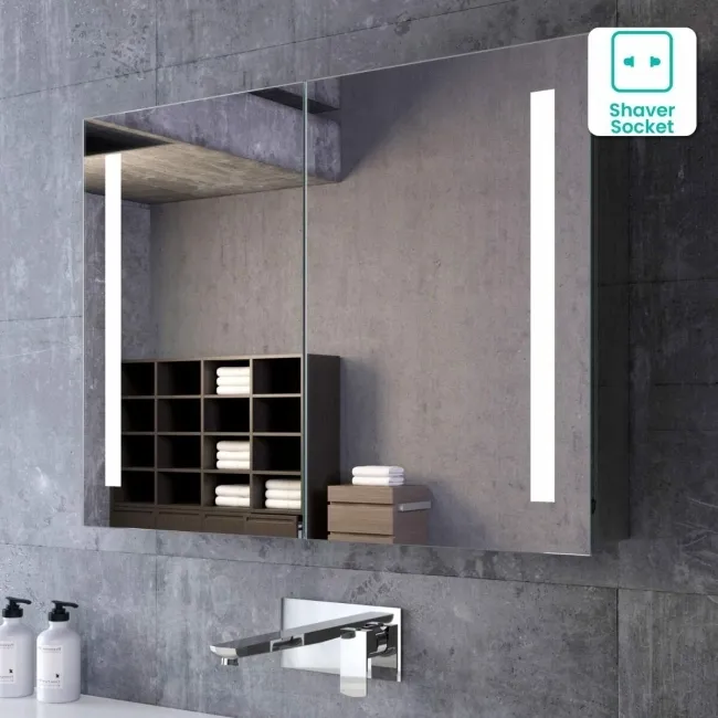 Emielia Illuminated LED Mirror Cabinet 600x800mm