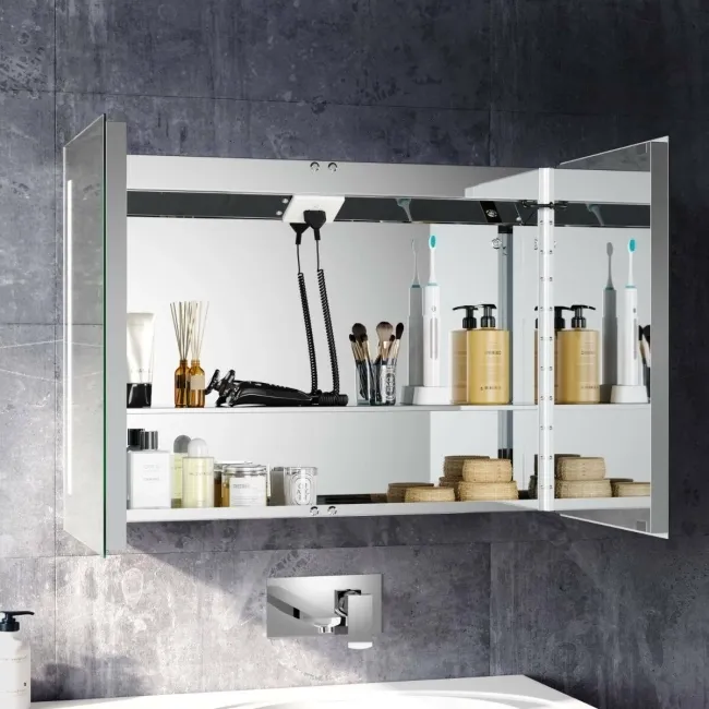Emielia Illuminated LED Mirror Cabinet 600x800mm
